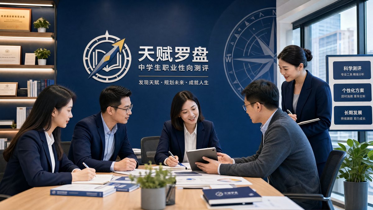 生涯教育顾问与学生共同讨论成长方向